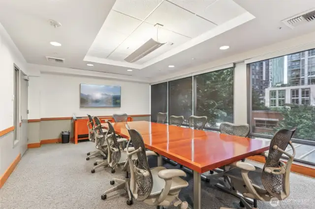 Conference room (South Tower, 2nd Floor)including table, projector w/HDMI & VGA monitor port cables.