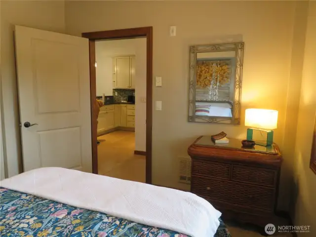 View from second bedroom towards the hallway.