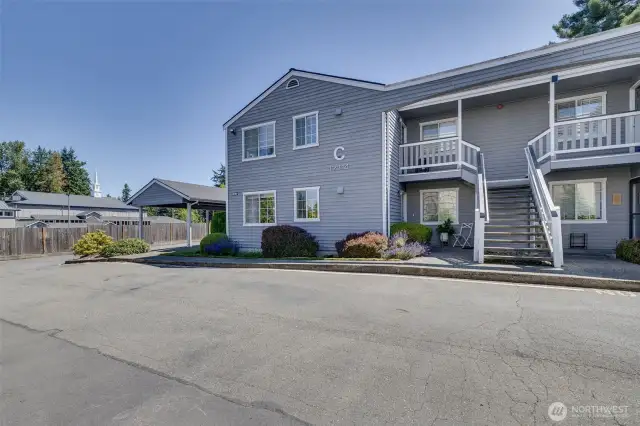Located in the back of complex - quiet and private