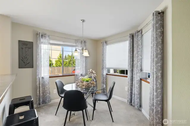Light filled dining area