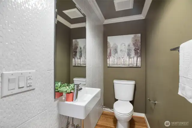 Downstairs half bath.