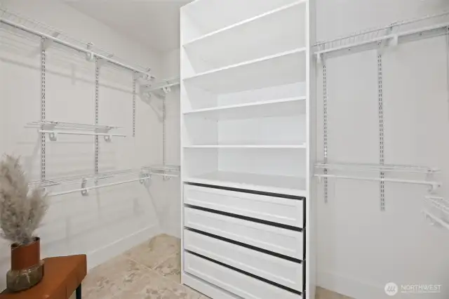 Primary closet