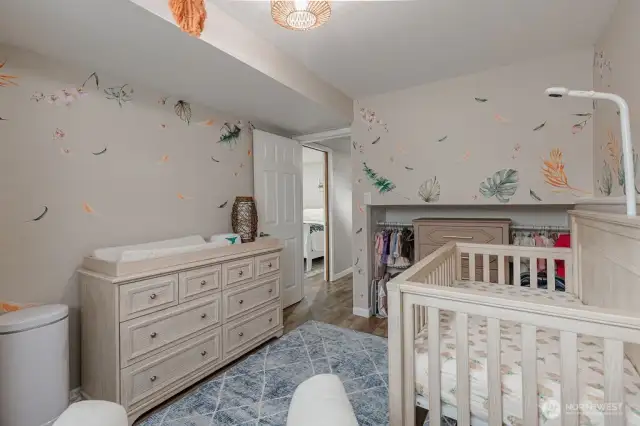 Another view of the additional bedroom on the lower level.