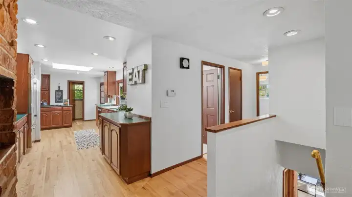 This home offers a bright, open layout with seamless flow from kitchen to main living areas.