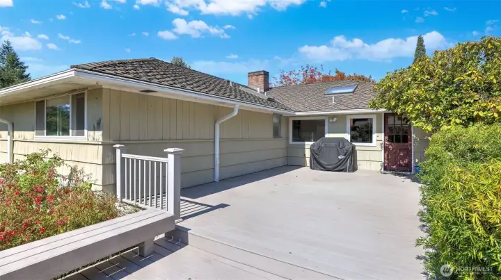 Expansive deck offers the perfect space for entertaining and summer BBQs