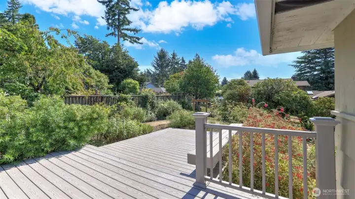 Enjoy peaceful mornings or evening sunsets from the comfort of your deck.