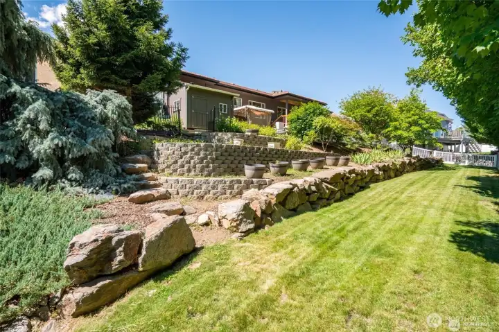 Lovely Tiered Back Yard