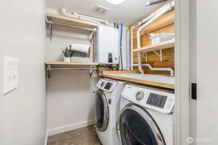 Lower Level Designated Laundry Area