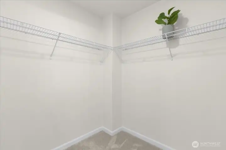 Primary walk in closet