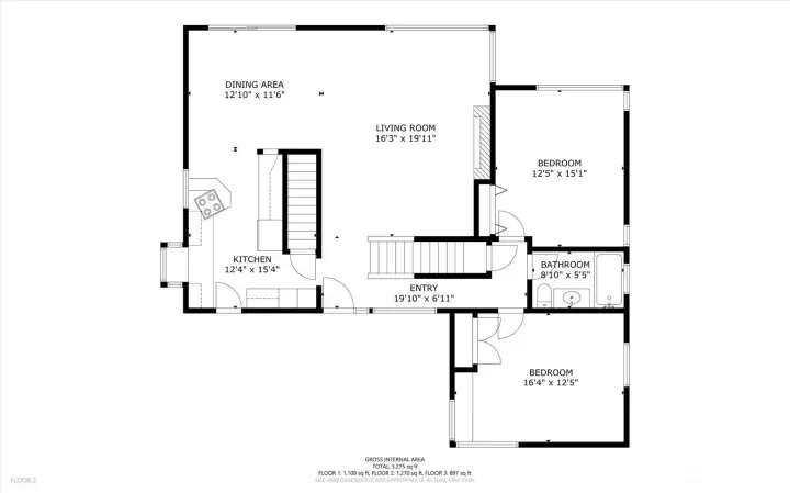 Floor plan daylight main level. Great floor plan with seamless flow throughout!
