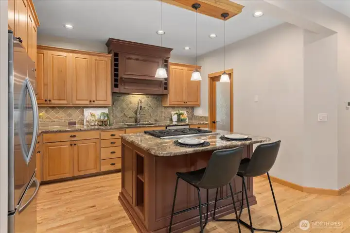 Custom Cabinetry and Large Pantry
