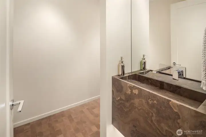 Main floor powder room