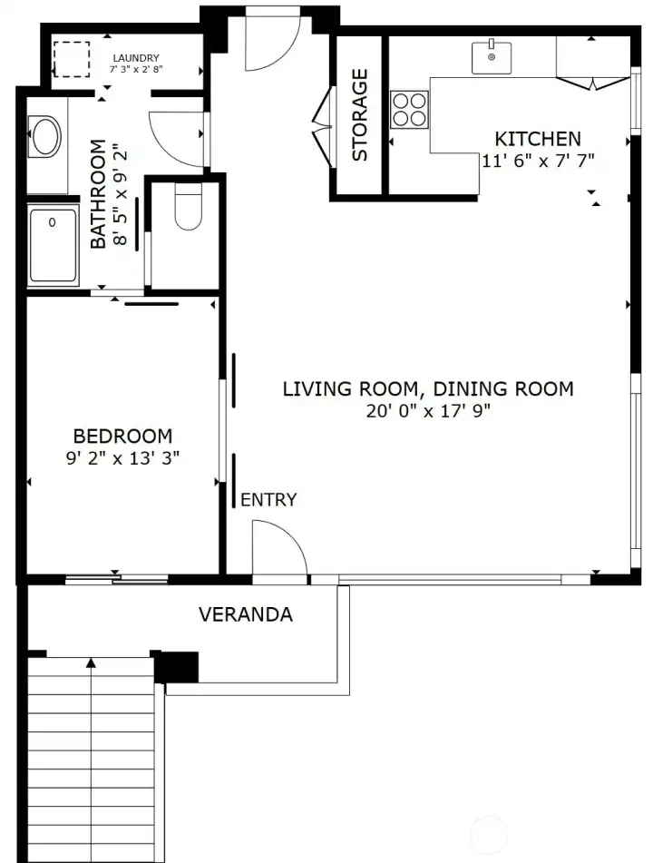Upper floor plan