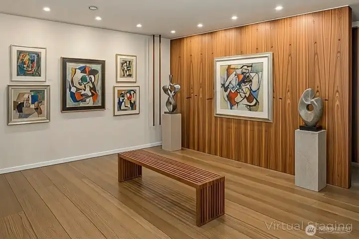 Virtually staged - gallery space / showroom concept