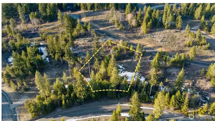 Approximate outline of lot 47.