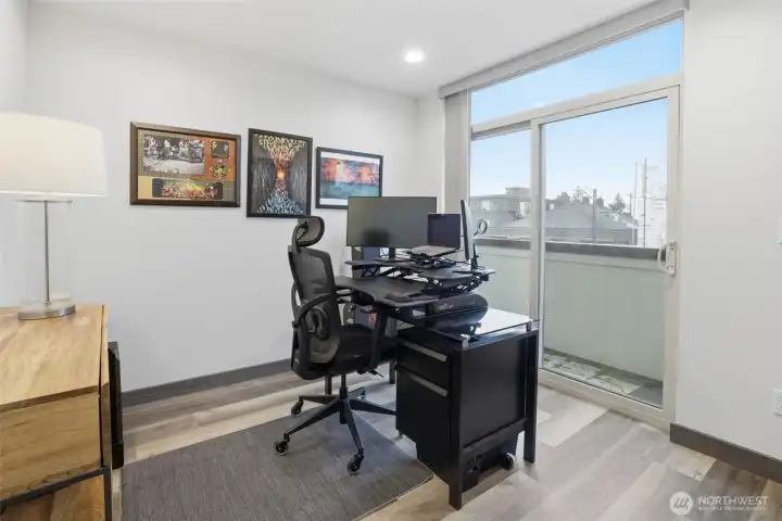 Second bedroom on second level , perfect for home office or exercise room.