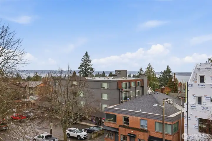 Neighborhood and territorial views with glimpses of Puget Sound, offering a true West Seattle lifestyle.