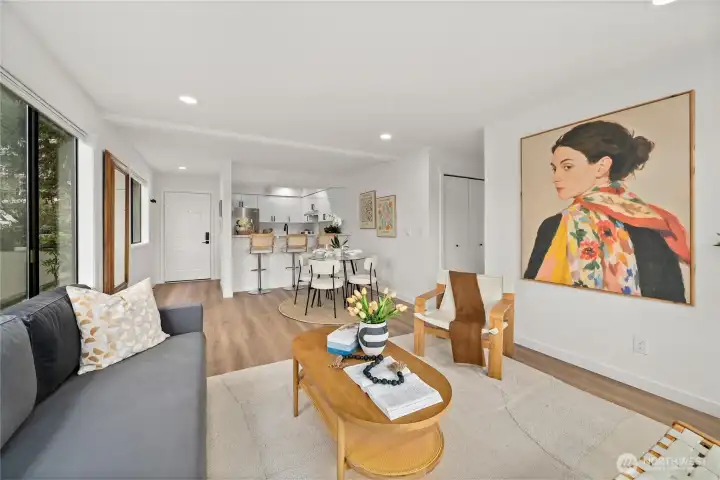 Open concept living area