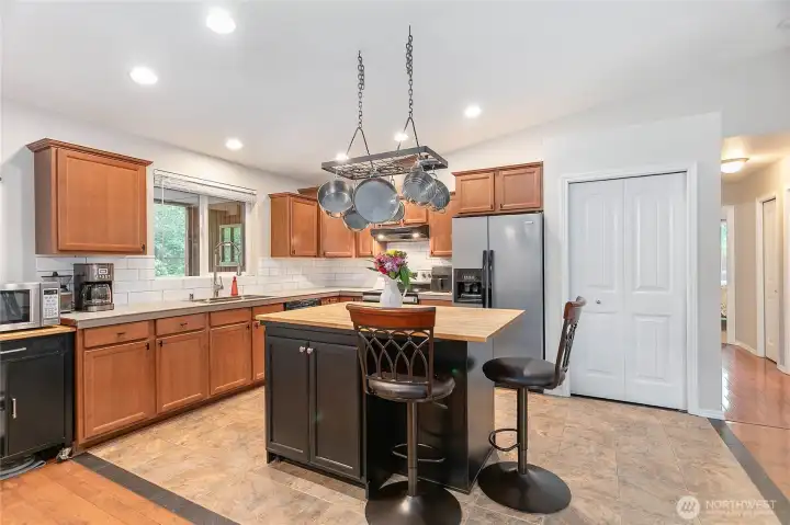 Plenty of cupboards and a large pantry for all your storage needs