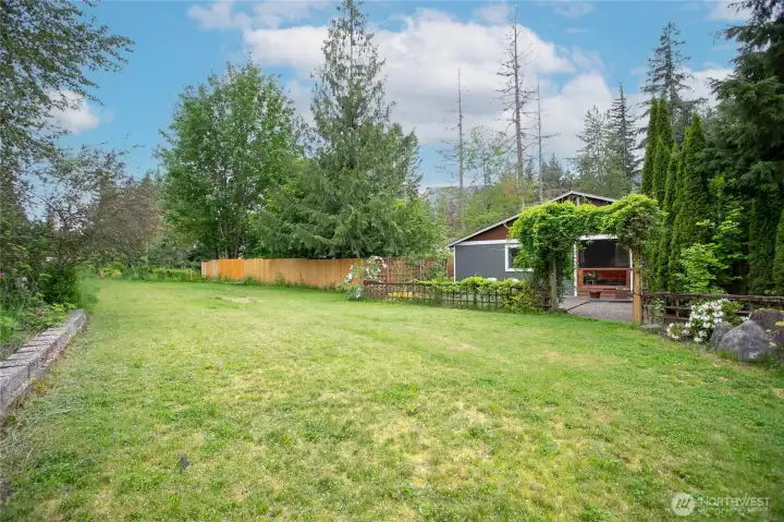 The extra acreage makes this home very unique...