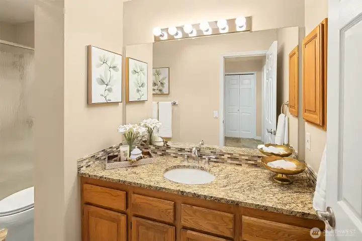 3/4 Main Bath on Upper level~