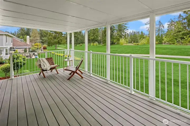 Covered Deck off the Kitchen area~
