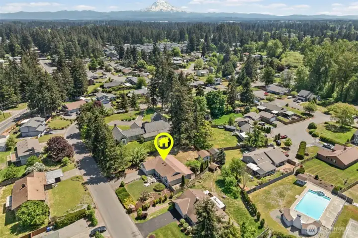 Nestled in the heart of Sanders Estates with Mount Rainier watching over the neighborhood, this home offers the perfect blend of community and convenience.