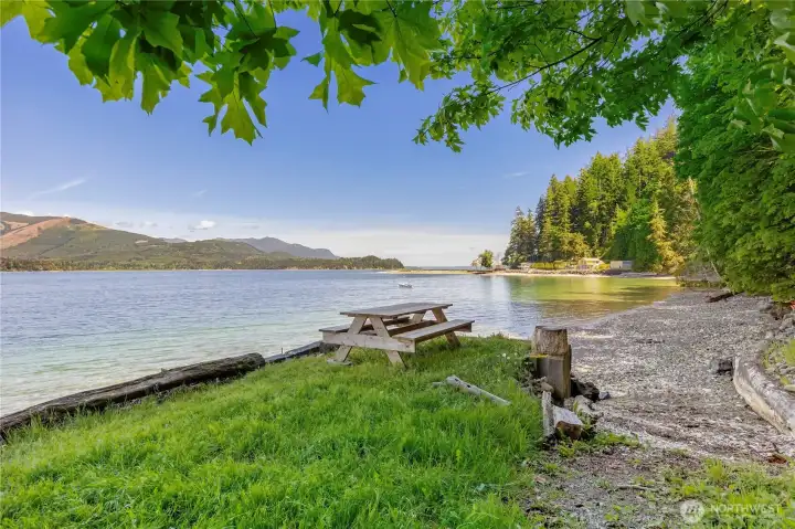 Small boat launch at community beach