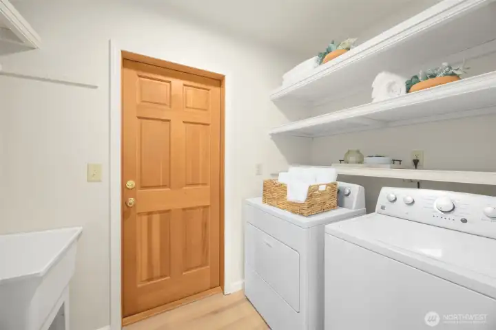 Have you always wanted a mud room? Here you go! Throw the dirty clothes straight into the wash on your way in. Have you always wanted a mud room? Here you go! Throw the dirty clothes straight into the wash on your way in.
