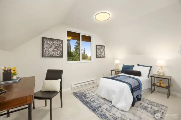 First spacious bedroom on second floor. First spacious bedroom on second floor.