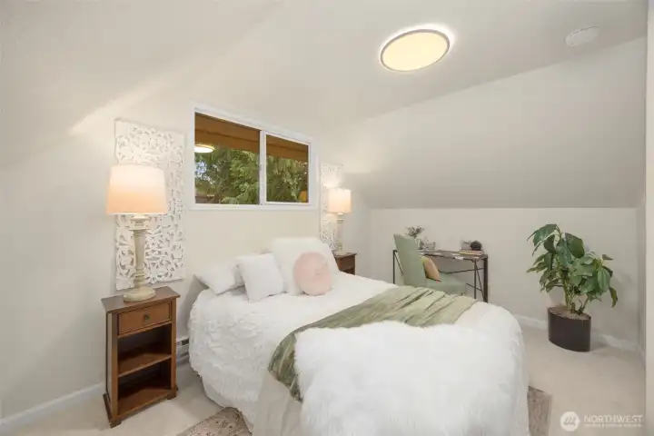 Second bedroom on second floor. Second bedroom on second floor.
