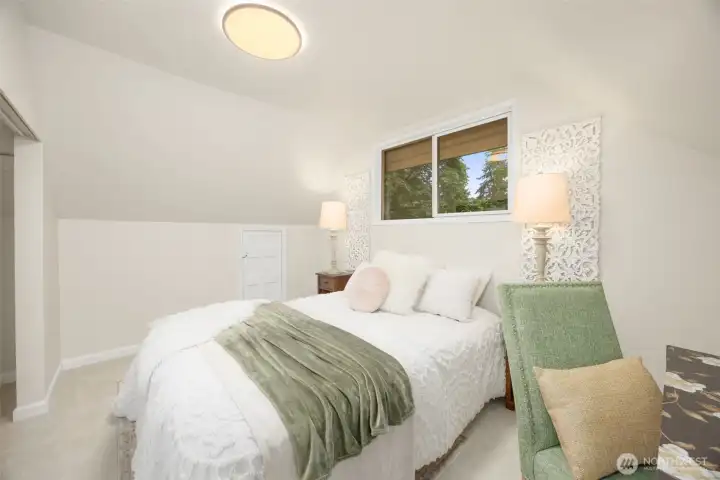Steep roofline outside, comfortable headroom inside thanks to thoughtfully designed dormers Steep roofline outside, comfortable headroom inside thanks to thoughtfully designed dormers