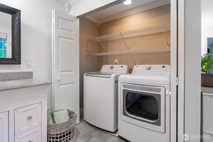 Laundry in Primary Bath