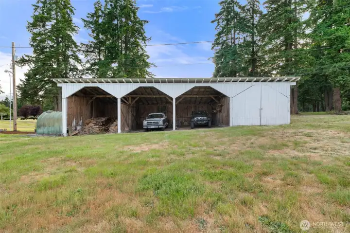 3 Stall Covered Parking & 4th Bay Storage