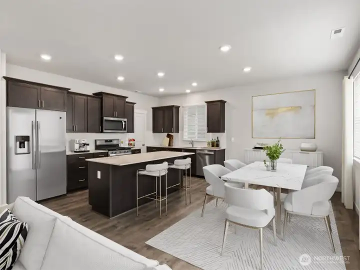 Finally a kitchen for entertaining.  Pictures for representational purposes only, colors and included features may vary.