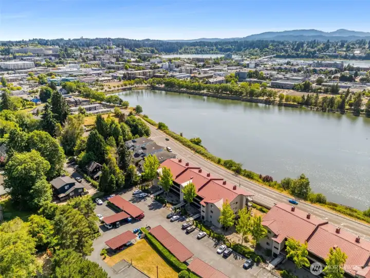 Aerial view of the complex. Aerial view of the complex.