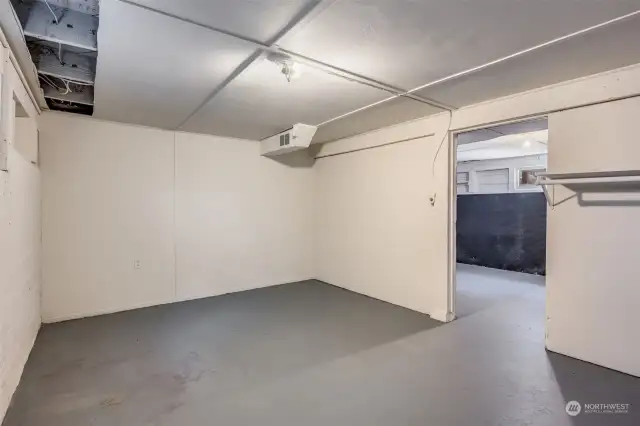 Large unfinished basement