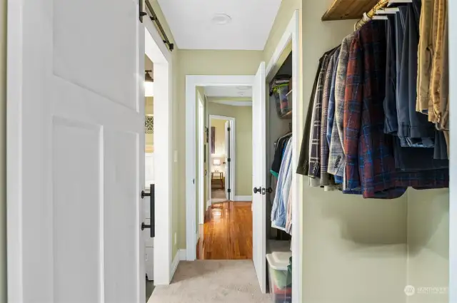 Plenty of closet space.