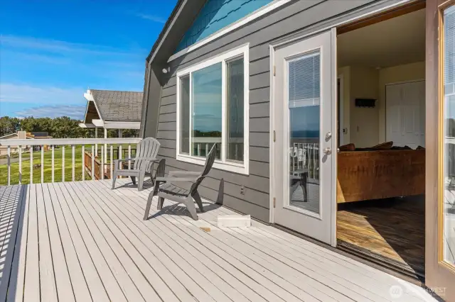Newly painted view deck.
