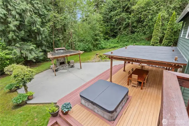 A view from the small deck