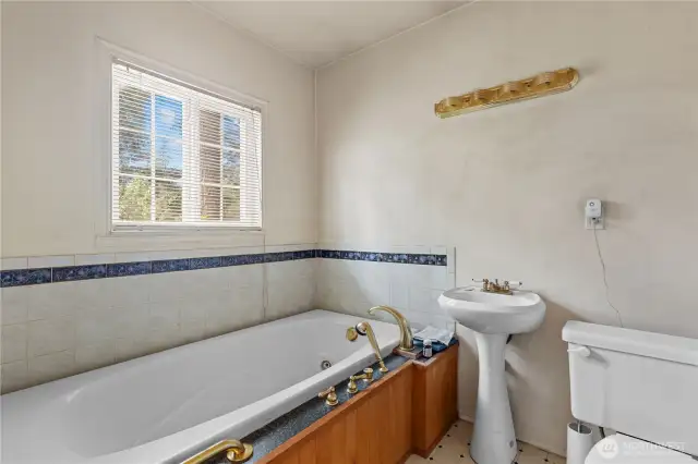 Bathroom off the extra living area