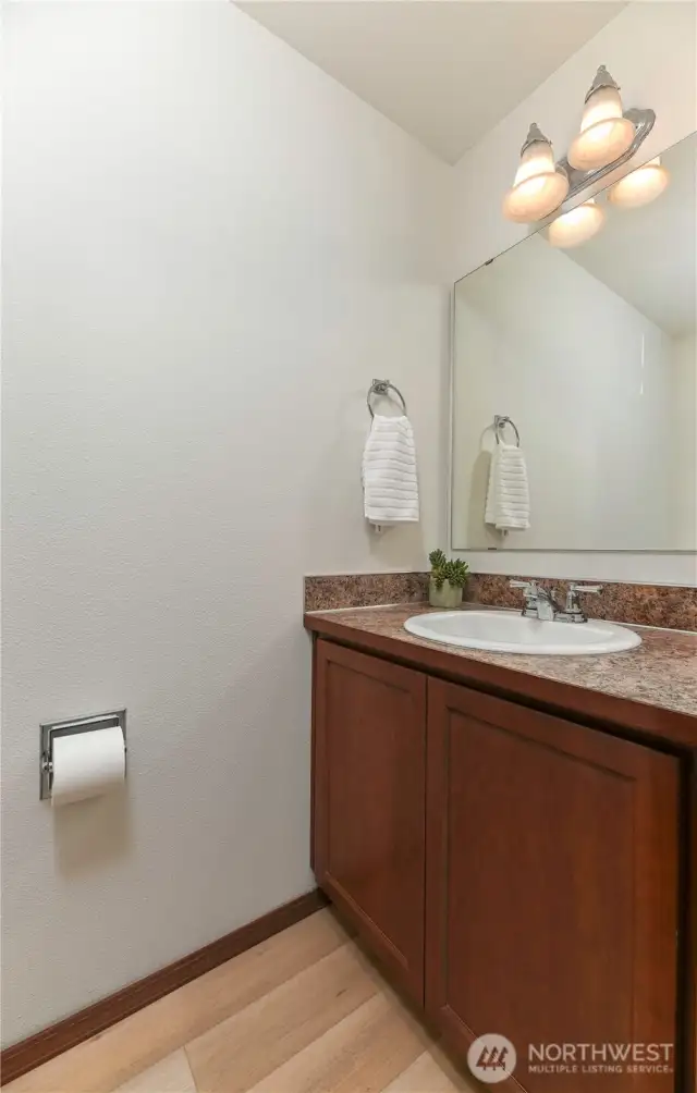 powder room off the entry