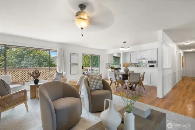 Open and inviting for entertaining.