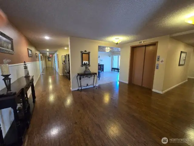 Next is hallways going into the elevator or rec room or down to the mailboxes, laundry room and public bathrooms