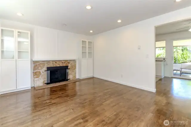 Beautiful freshly refinished floors welcome you