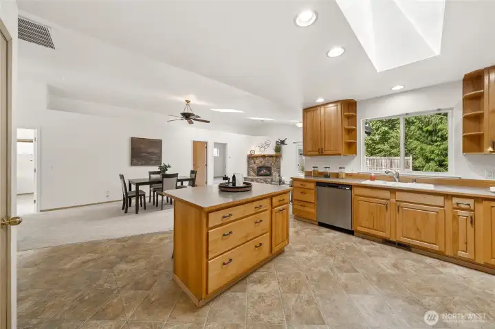 The airy, open concept design that makes hosting effortless.