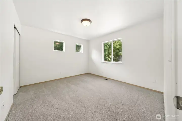 Generously sized second bedroom.