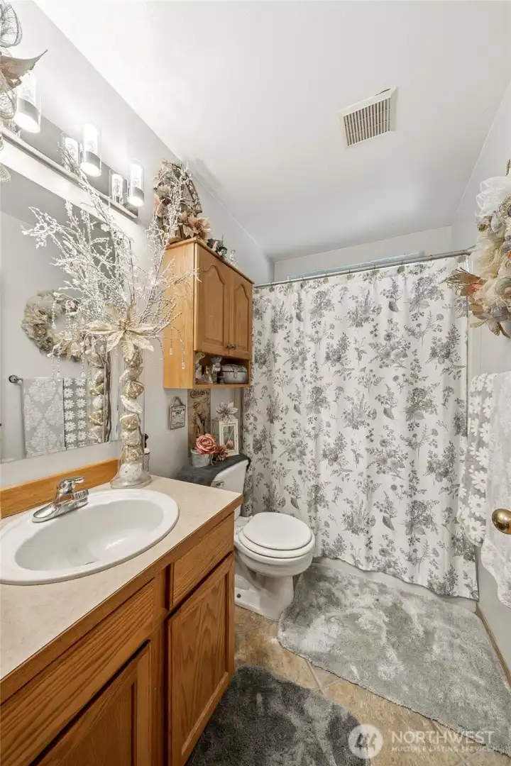 Additional full bathroom.