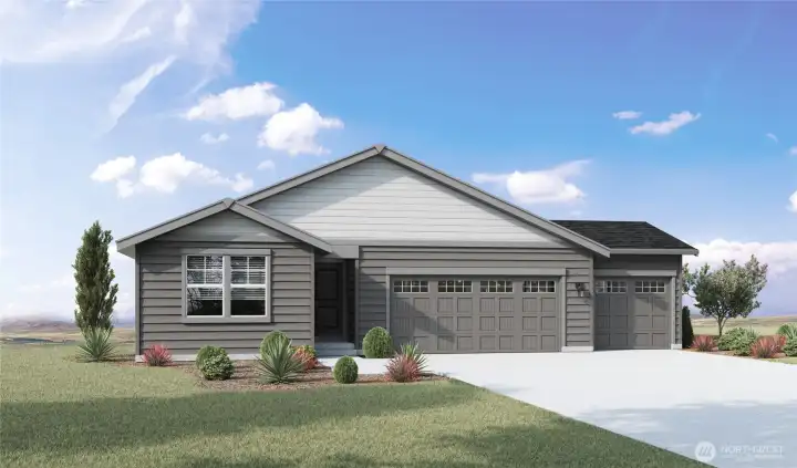Rendering of a similar home. Colors and materials may vary.