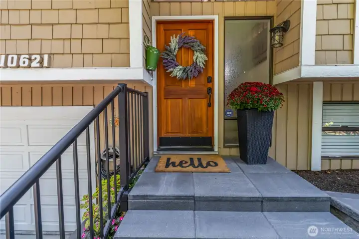 Welcoming entrance